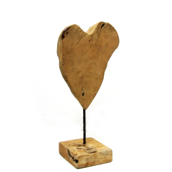 Serce z drewna tekowego 40cm